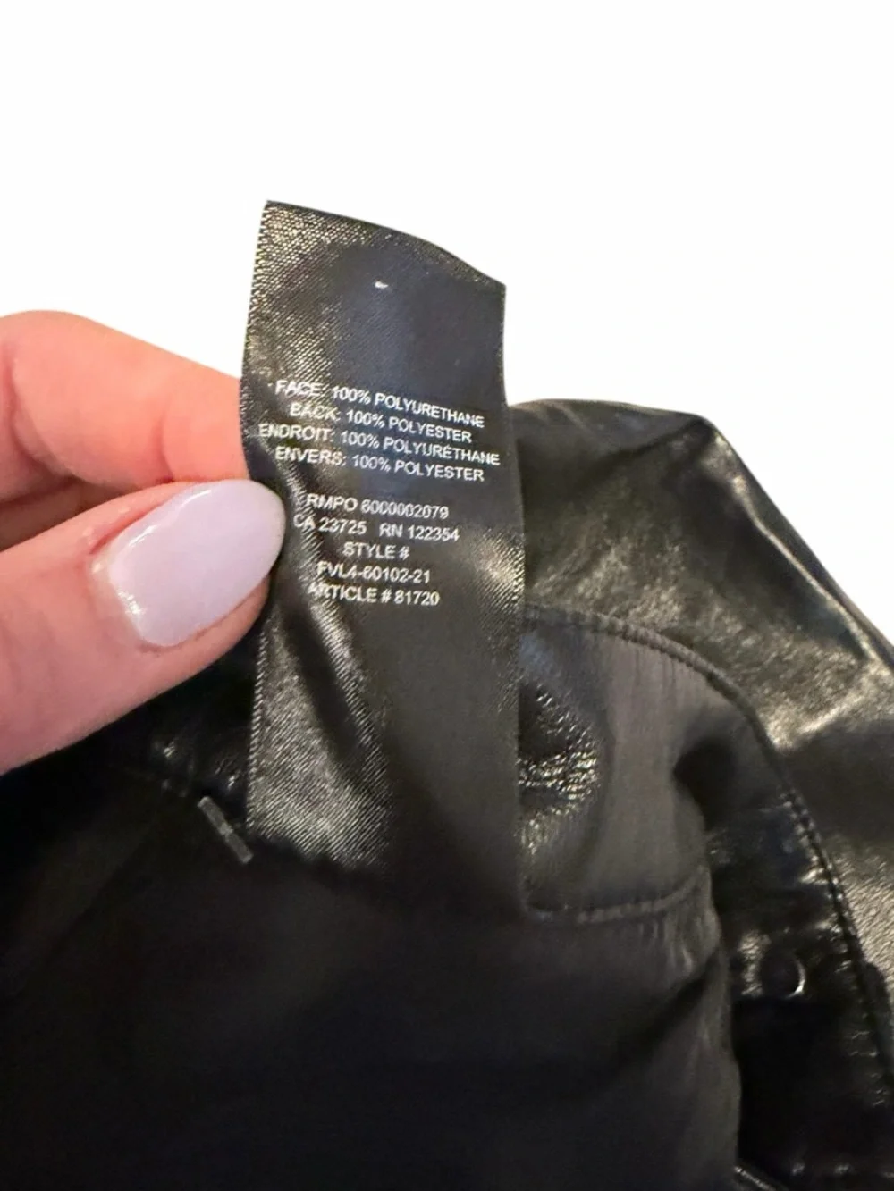 Wilfred The‎ Melina Pant Faux Leather Black Aritzia Women’s Size 12 Straight